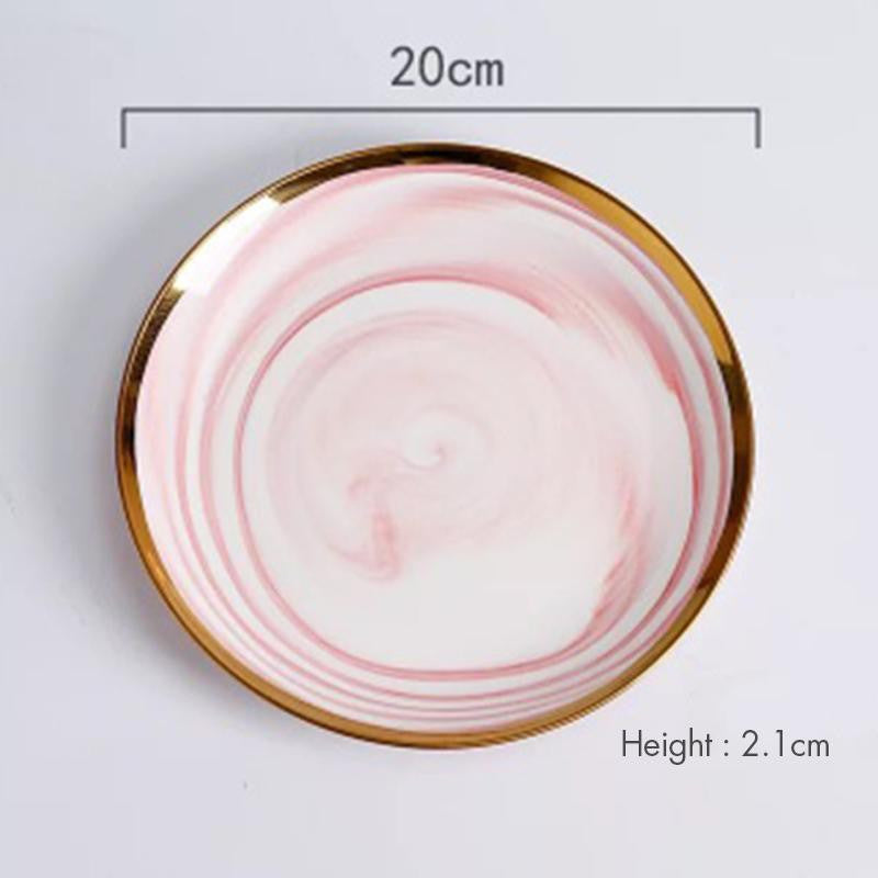Porcelain Marble Dinnerware