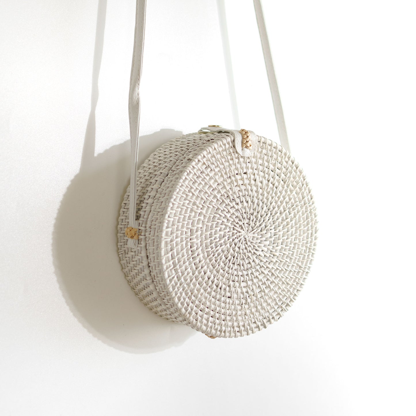 Rattan Round Sling Bag