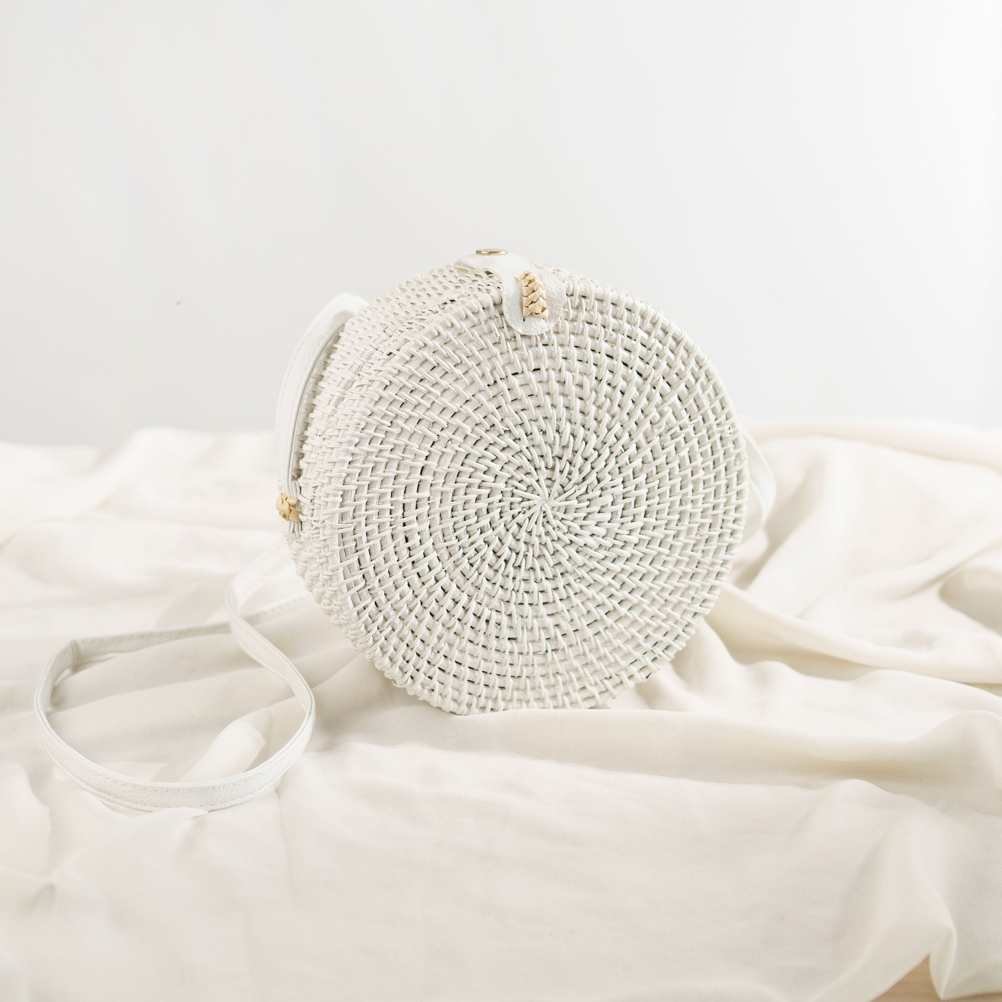 Rattan Round Sling Bag Boho Scandinavian Fashion Living RYO