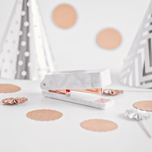 Marble Rose Gold Stapler