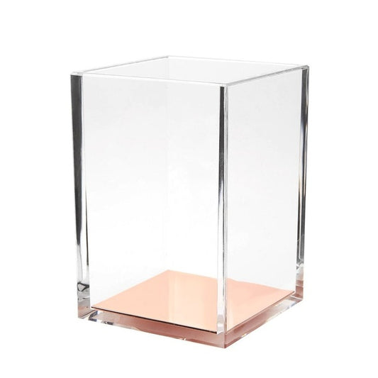 Acrylic Rosegold Pen/Brush Holder